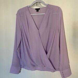 NWOT Halogen Cross Front Blouse